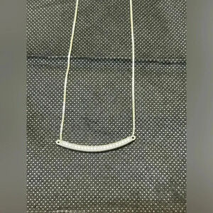 Hearts of PANDORA Bar Necklace CZ Sterling Silver